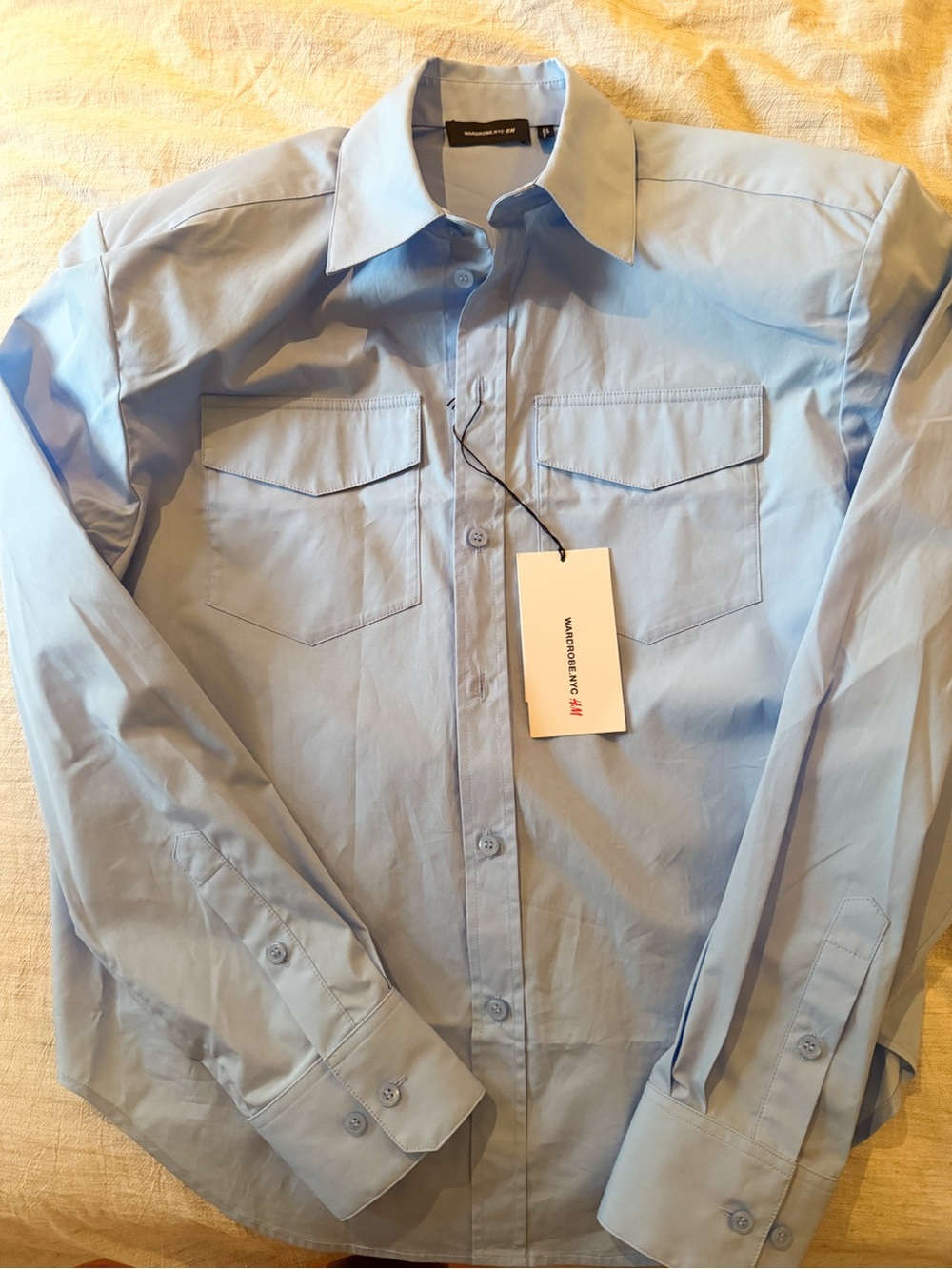 WARDROBE.NYC Light Blue Button-Down Shirt